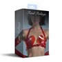 Ліф Серце Feral Feelings - Hearts Bra Red Trasparent