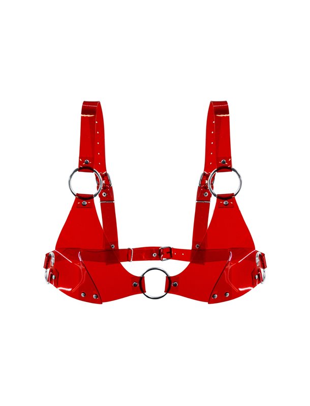 Ліф класичний Feral Feelings - Bikini Top Red Trasparent
