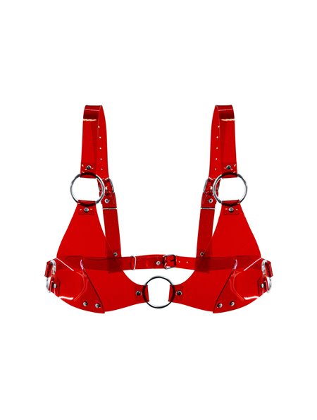 Ліф класичний Feral Feelings - Bikini Top Red Trasparent