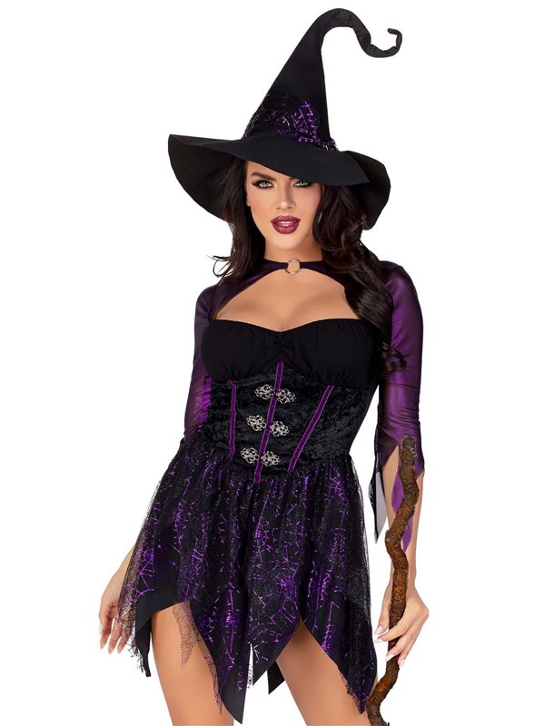 Костюм відьми Leg Avenue Mystical Witch M, сукня, капелюх SO9333 Leg Avenue (США) фото - Luxbikini