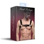 Чоловіча портупея на груди з натуральної шкіри Feral Feelings - Bulldog Harness Black