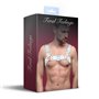 Чоловіча портупея на груди з натуральної шкіри Feral Feelings - Bulldog Harness White
