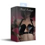 Ліф Серце з натуральної шкіри Feral Feelings - Hearts Bra Black