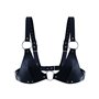 Ліф з натуральної шкіри Feral Feelings - Bikini Top Black