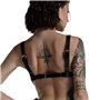Ліф з натуральної шкіри Feral Feelings - Bikini Top Black