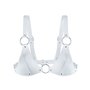 Ліф з натуральної шкіри Feral Feelings - Bikini Top White