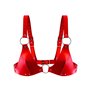Ліф з натуральної шкіри Feral Feelings - Bikini Top Red