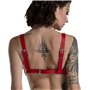 Ліф з натуральної шкіри Feral Feelings - Bikini Top Red