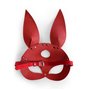 Шкіряна маска Зайчика Art of Sex - Bunny mask, колір Червоний