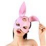 Шкіряна маска Зайчика Art of Sex - Bunny mask, колір Рожевий