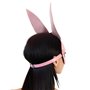 Шкіряна маска Зайчика Art of Sex - Bunny mask, колір Рожевий
