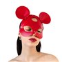 Шкіряна маска мишки Art of Sex - Mouse Mask, колір Червоний