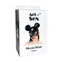 Шкіряна маска мишки Art of Sex - Mouse Mask, колір Білий