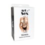 Шкіряний набір з портупеї та гартерів Art of Sex - Venecia, розмір XS-2XL, колір Чорний
