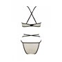 Комплект білизни Passion CHIKA SET, L/XL, cream, топ, трусики