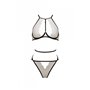 Комплект білизни Passion CHIKA SET, S/M, cream, топ, трусики