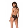 Еротичне боді Passion DOLLY BODY, S/M, black, з відкритими чашками