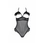 Еротичне боді Passion DOLLY BODY, S/M, black, з відкритими чашками