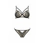 Комплект Passion LORINA SET, S/M, beige, бюстгальтер та трусики