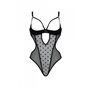 Еротичне боді Passion MARINA BODY, XXL/XXXL, black, з відкритими чашками