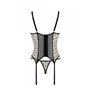 Корсет Passion MARINA CORSET, S/M, beige, з відкритими чашками