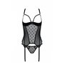 Корсет Passion MARINA CORSET, XXL/XXXL, black, з відкритими чашками