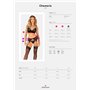Комплект Obsessive Chemeris 3-pcs set M/L, стрінги, пояс для панчіх, бюстгальтер SO9768 Obsessive (Польща) фото - Luxbikini