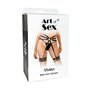 Сексуальні шкіряні гартери з поясом Art of Sex - Vivien, розмір L-2X, колір чорний