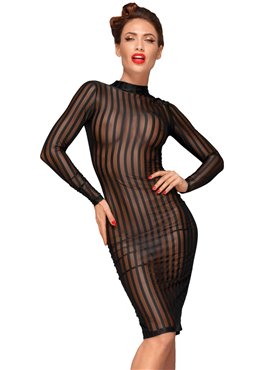 Сукня з мокрим ефектом Noir Handmade F182 Classic dress made of elastic tulle, M