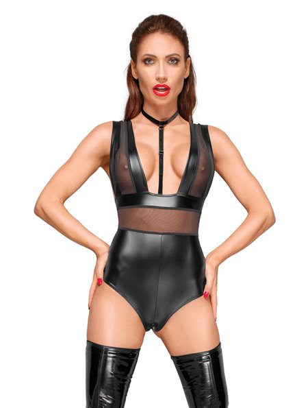Боді з мокрим ефектом Noir Handmade F183 Powerwetlook body, 3XL