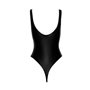 Боді з мокрим ефектом Noir Handmade F244 Powerwetlook body with high cut bottom hem, S