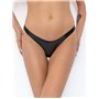 Трусики Noir Handmade P010 Powerwetlook thong, XXL, під латекс, високі вирізи, відкриті сідниці SX0205 Noir Handmade (Польща)...