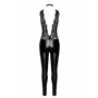 Комбінезон Noir Handmade F298 Libido, XXL, під латекс, мереживний верх, чокер, знімне намисто, доступ