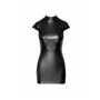 Сукня Noir Handmade F309 Fantasy, 3XL, black, міні, під латекс, короткий рукав, шнурівка ззаду