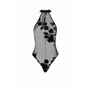 Боді Noir Handmade F314 Ego, XXL, black, сітка, халтер, високі вирізи, блискавка по всій довжині