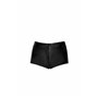 Шортики Noir Handmade F318 Wild, XXL, black, під латекс, крокодиловий принт, з доступом