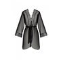 Пеньюар Passion AMBERLY PEIGNOIR black, S/M, пояс у комплекті