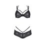 Комплект Passion DROSERA BIKINI black, L/XL, бюстгальтер і трусики-кюлоти