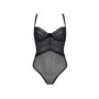 Боді Passion KERRIA BODY black, S/M, з високими вирізами та верхом балконет