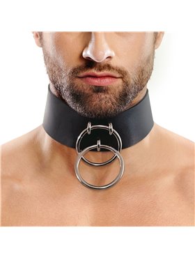 Чоловічий чокер із натуральної шкіри Art of Sex - Zane Collar