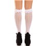Гольфи ажурні Leg Avenue Sweetheart Ruffle Cuff Knee Highs, білі, малюнок-сердечка SX1049 Leg Avenue (США) фото - Luxbikini