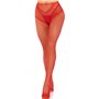 Стрип-колготки Leg Avenue Crotchless Net Tights with Heart Backseam, One Size, червоні, з доступом SX1052 Leg Avenue (США) фо...