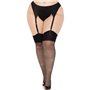 Панчохи зі стразами Leg Avenue Wide Top Rhinestone Sheer Stockings, 1X/2X, чорні, вище коліна SX1065 Leg Avenue (США) фото - ...