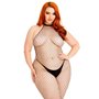 Бодістокінг Leg Avenue Racer neck bodystocking Black Queen Size SX1086 Leg Avenue (США) фото - Luxbikini