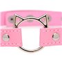 Чокер Master Series Kinky Kitty Ring Slim Choker - Pink