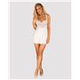 Сорочка Obsessive Amor Blanco underwire chemise & thong white L/XL SX1127 Obsessive (Польща) фото - Luxbikini