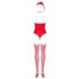 Боді Obsessive Kissmas teddy red S/M