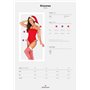Боді Obsessive Kissmas teddy red S/M
