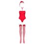 Боді Obsessive Kissmas teddy red L/XL