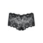 (SALE) Мереживні трусики-шортики Obsessive Idillia shorties black L/XL